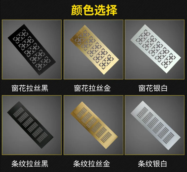 dourada ou prateada de aluminio para armarios gavetas 01