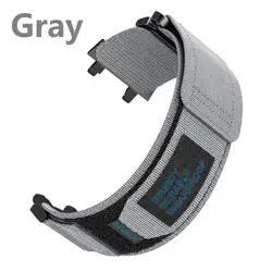 Durable Nylon Sport Strap for Smartwatch - Replacement Loop Bracelet Wristband (Gray)