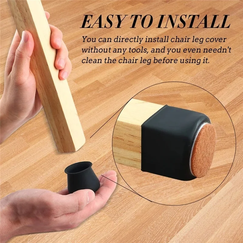 Silicone Chair Leg Caps Felt Bottom Floor Protectors Sofa Chair Table Feet Cover From Scratches and Noise Furniture Pads chair leg caps chair leg protector furniture foot protector furniture leg pads furniture foot pads furniture leg caps rubber furniture feet pads furniture feet