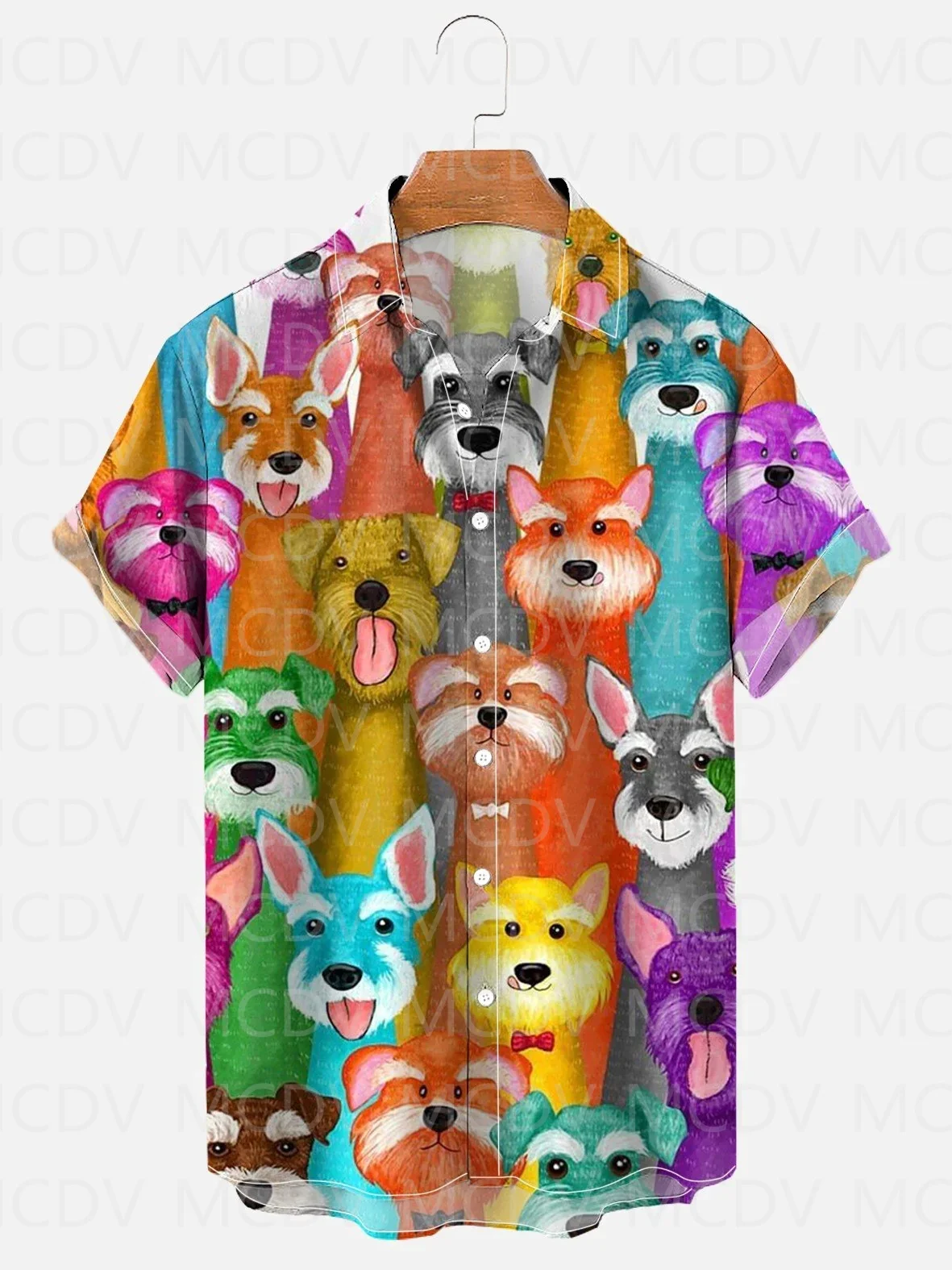

Happy And Sad Cats Jingle Cat Feathers plaid Aloha Tie Dye Hippie Peace And Love Graphic Men's Vacation Beach Hawaiian Shirts