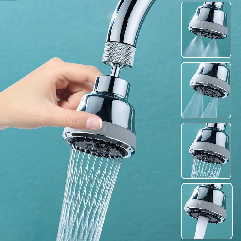 Rotating Kitchen Faucet Aerator Bubbler Modos Banheiro Anti-splash Tap Filter Bico Sink Washbasin Tap Extender Adapter 360 °
