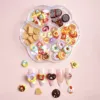 1Box Mixed Cute Simulated Dessert Candy Butterfly Nail Art Decorations 3D Resin Cartoon Cat Fish Bear Nail Charms Supplies 5
