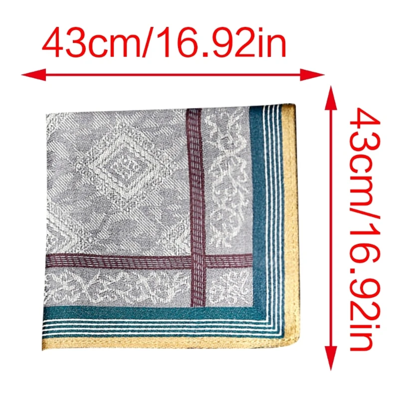 Large Cotton Handkerchief Random Color Sweat-absorbing Men's Handkerchiefs