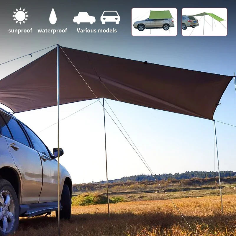 

Waterproof Car Side Suv Sunshade Tent Awning Canopy for Roof Top Tents Camping for Jeep Wrangler Car Accessories Picnic