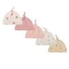 New Born Baby Boy Hats 3/5Pieces Cotton Baby Girls Hats Cartoon 0-6Months Unisex Soft Solid Color Infant Accessories 6