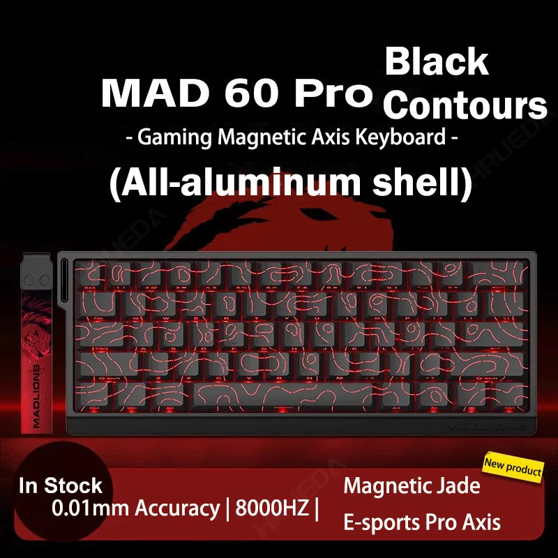 Madlions MAD 60/68 PRO Magnetic Switch Gaming Keyboard E-sport Custom Mechanical Aluminum Keyboard Ergonomics Accessories