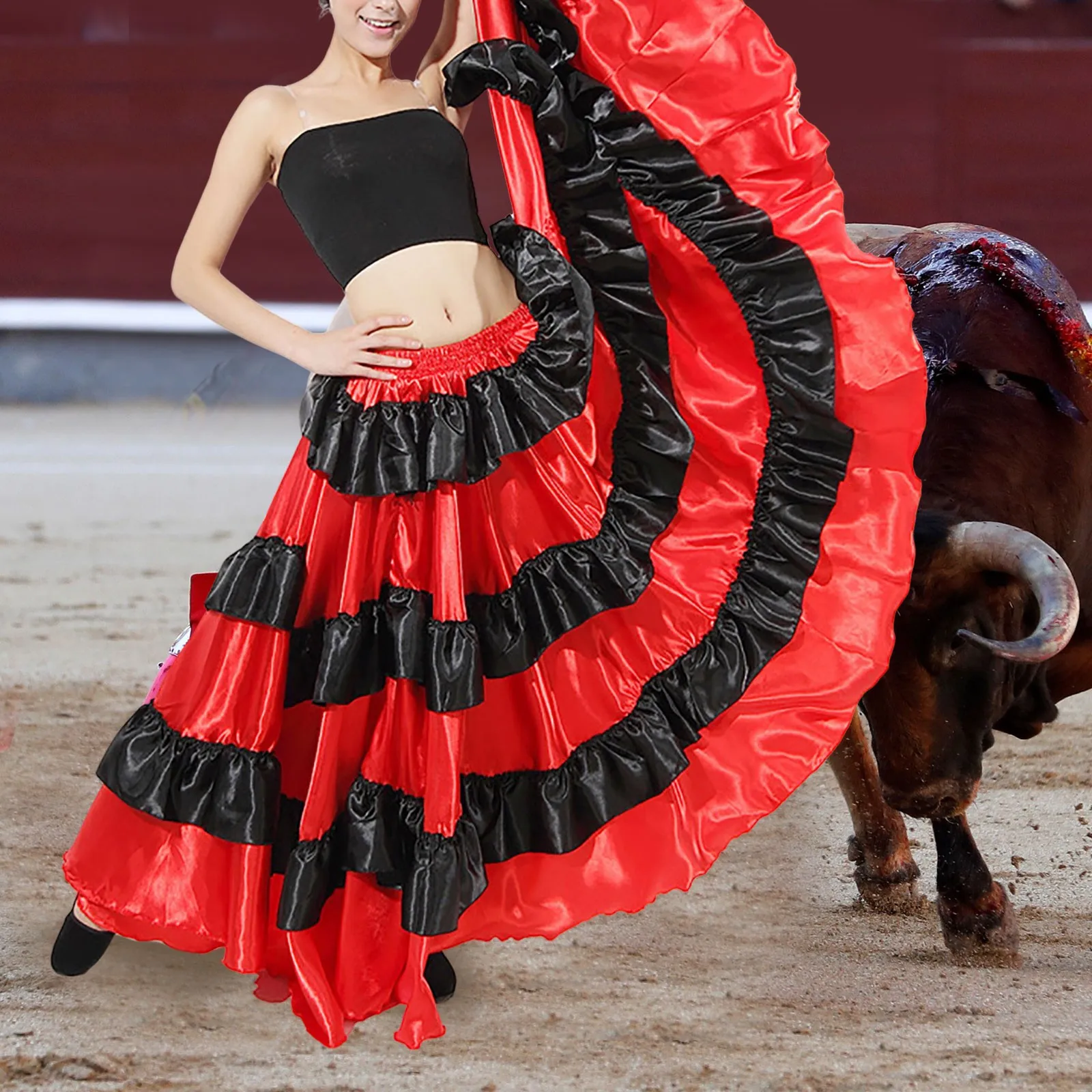 Spettacolo Folcloristico Al Pueblo Canario, Danza Femminile Con Costume Tradizionale Al Parque Doramas Las Palmas Grand Canary Isole Canarie Spagna Europa Image473203766