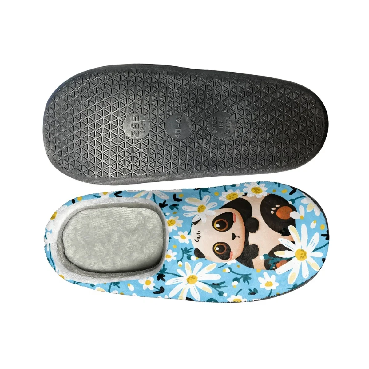 Autumn Winter Women's Cotton Slippers Panda Pattern Home Slippers Print On Demand Indoor Comfortable Men Footwear Zapatos Mujer