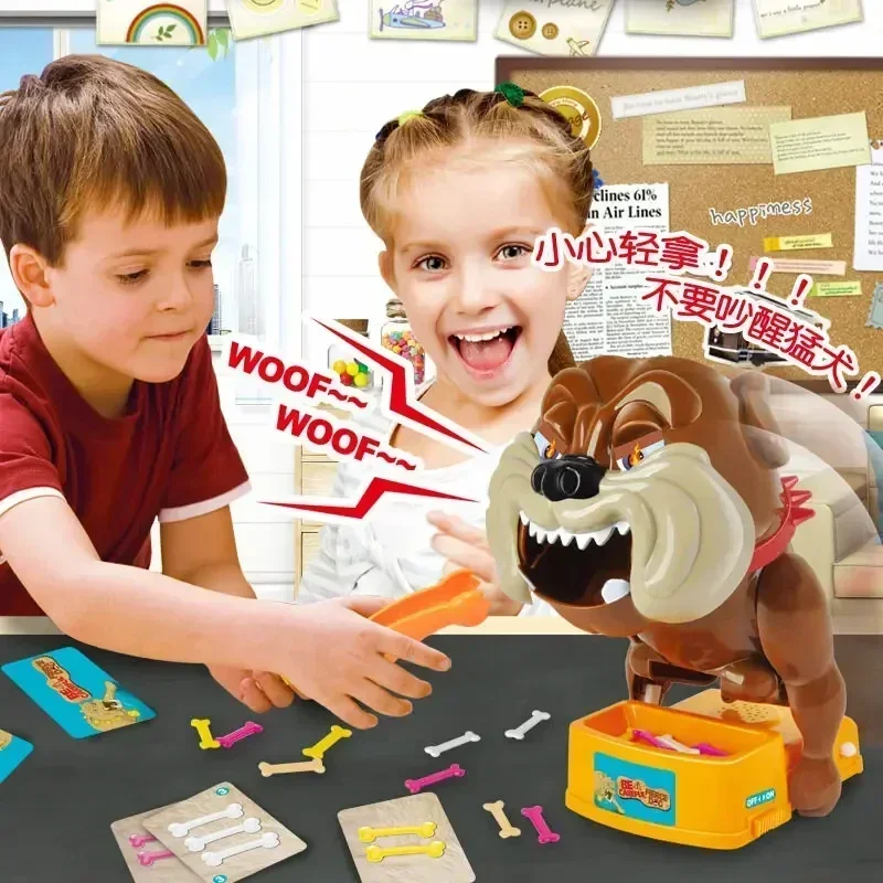 Funny Tricky Toys, Bad Dog Chew Bone Action Games, Biting Wake Dog Parents Interactive Toys Party Family Game Kids Birthday Gift 3