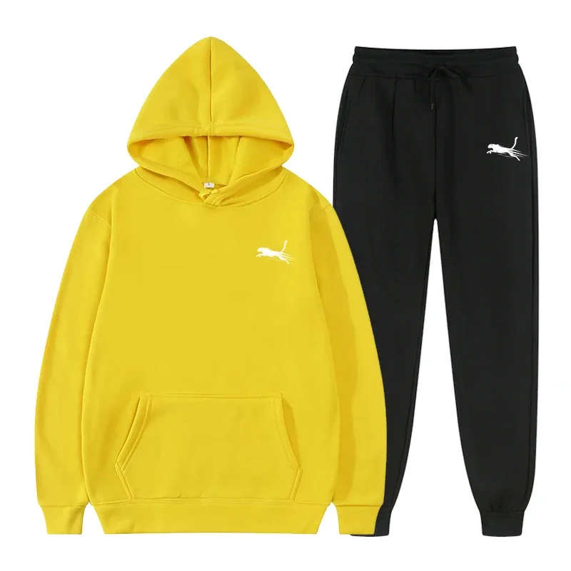 thumbnail image 1 of Sudadera con capucha para hombre, traje con estampado informal de moda sencilla, chándal deportivo de alta calidad para trotar y culturismo, Otoño e Invierno, 1 of 5