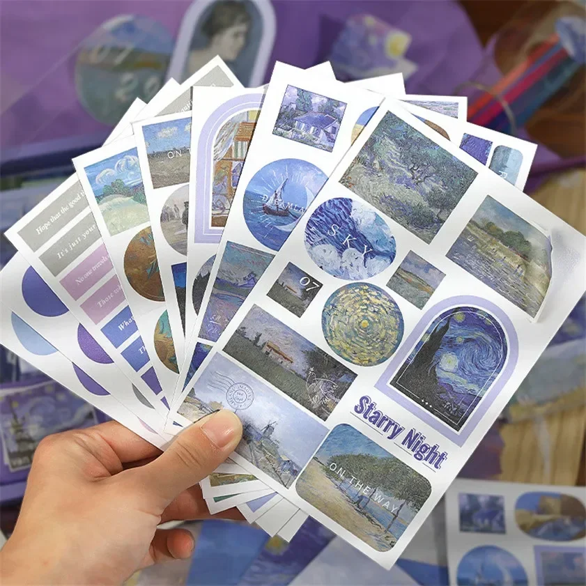 

Лента для скрапбукинга, записная книжка, подарок, ручной набор, записная книжка, материал, Гога, бумага, дневник, рисование, Канцтовары, фургон, коробка с маслом, книга