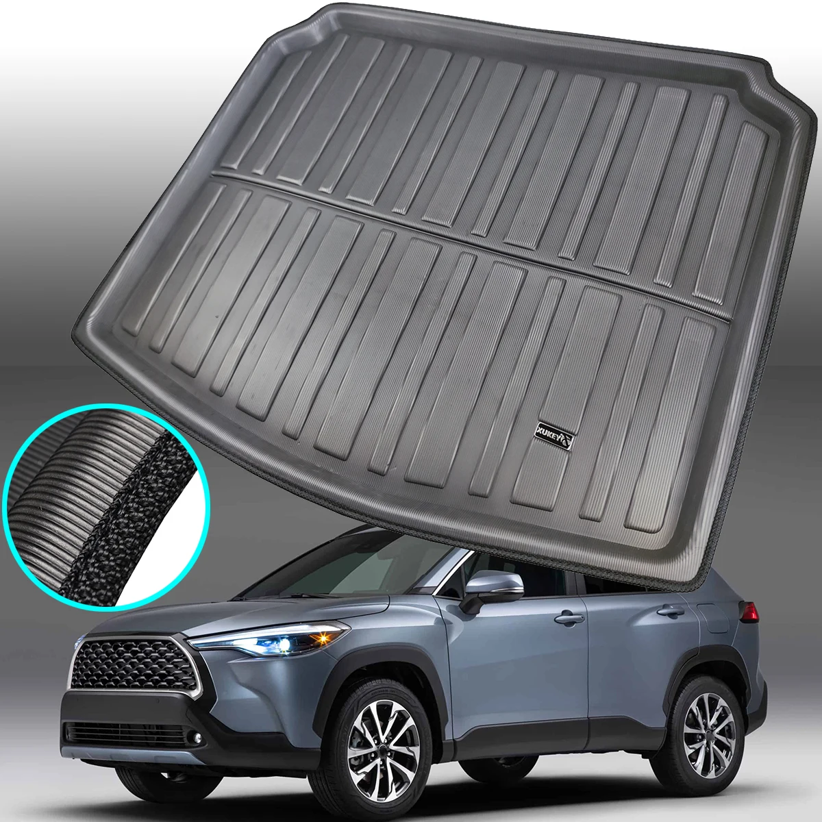 Per Toyota Corolla Cross Suv Xg10 2020 2021 2022 2023 Boot Cargo Liner Posteriore Tronco Tappetino Vassoio Tappeto Resistente All'Acqua