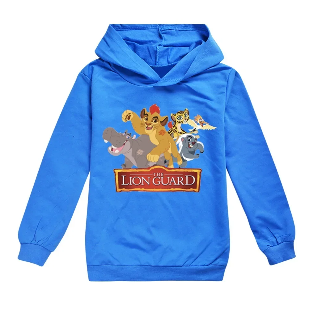 Spring Autumn Clothes Kids Baby Boys Cartoon The Lion King Simba Hoodies Girls Long Sleeve T Shirts Children Swearshirt Top Tee
