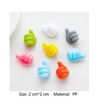 Thumb Mini Cable Organizer Silicone USB Cable Management Clips Desktop Wire Manager Cord Holder For Earphone Mouse Bobbin Winder 3