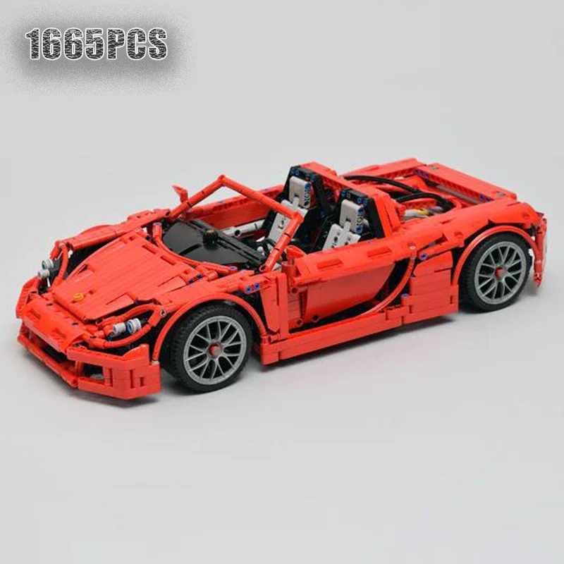 

Новинка Carrera GT (1:10) 1665 шт. моделирующие строительные блоки самоблокирующиеся Кирпичи подарок на день рождения и Рождество