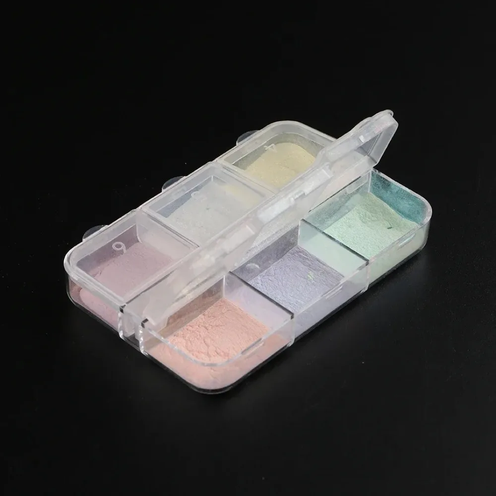 Moonlight Mirror Nail Powder Metallic Chrome Effect Pigment gel Polishing Laser Dust Flash Aurora Shining Pearl Nail Enhancement