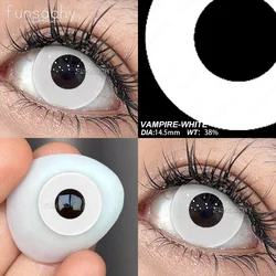 Vibrant Multicolored Cosplay Contact Lenses - Perfect (VAMPIRE - WHITE)