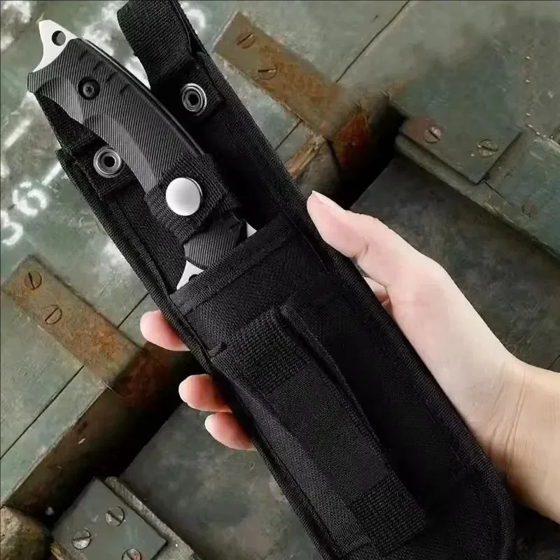 Survival Knife Portable High Hardness Straight Outdoor Tool Pocket Military Hunting Tactics