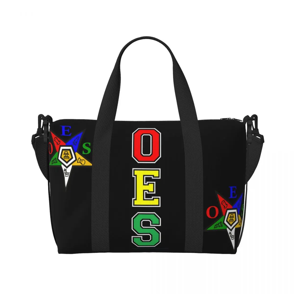 Oes Order Of The Eastern Star Beach Tote Bag Women Sistars Large Compartment Beach Gym Travel Bags