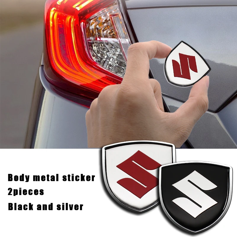 3D Metal Shield Stickers Tronco Esterno Accessori Per Lo Styling Dell'Auto Per Suzuki Swift Alto Liane S-Cross Spacia Splash Kizashi Wagon