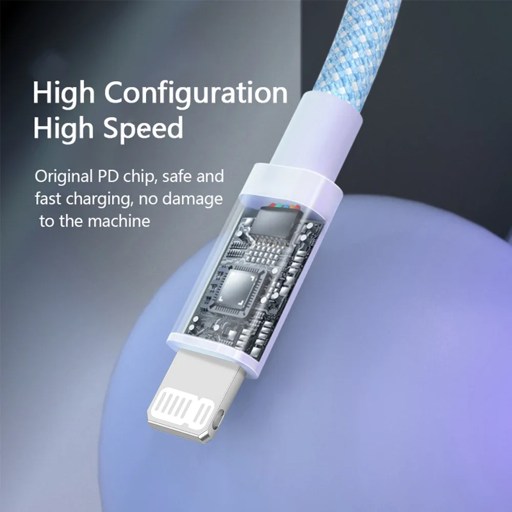 ANSEIP Durable Braided USB C to Lightning Cable, 2M