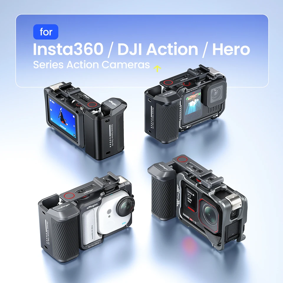 aMagisn Xplorer Grip Kit Metal Version for Insta360 Go Ultra Ace