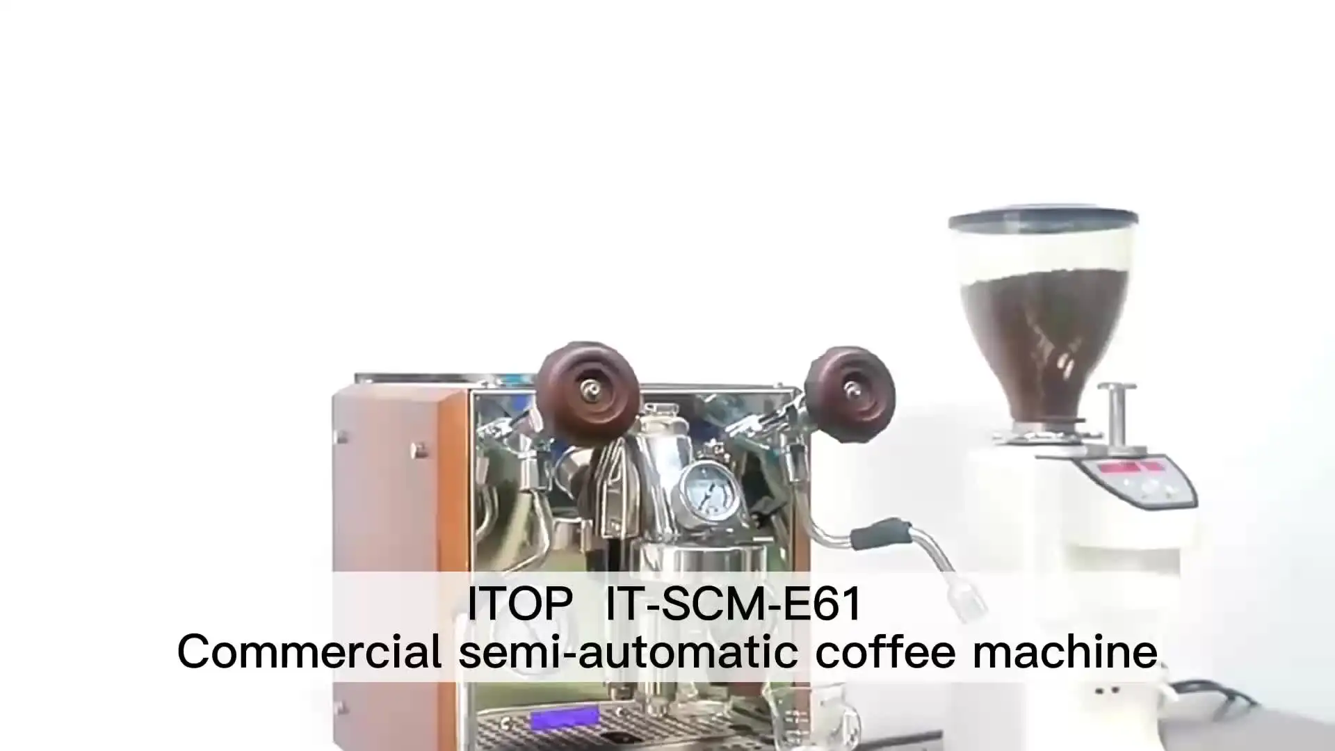 Itop-自動エスプレッソマシンe61,9bar,2.2l,1.2l,ダブルストロー,温度