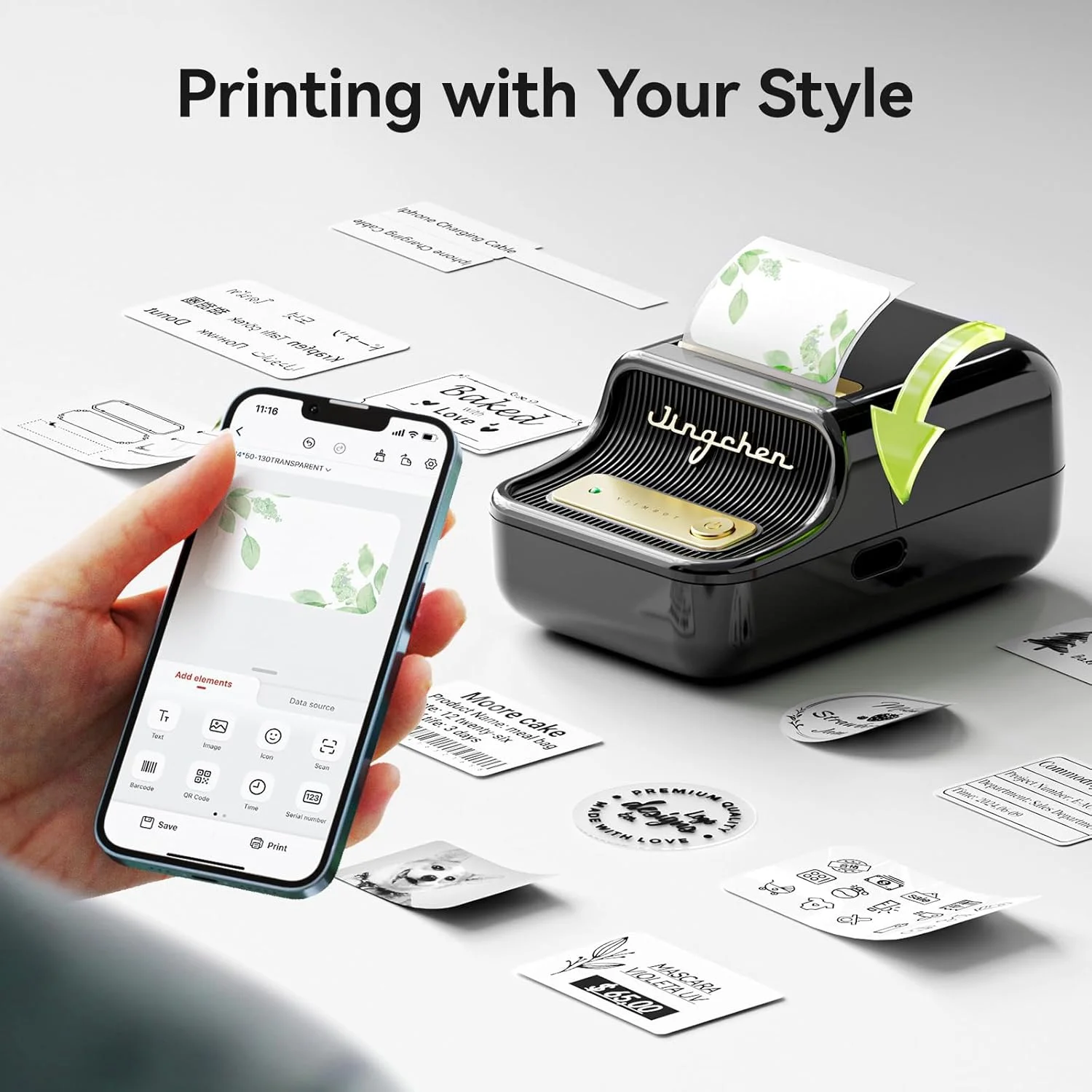 Niimbot B21 B1 Thermal Printer Wireless Label Maker Tag Price Machine DIY Instant Note Picture Photo Printer for Home Office