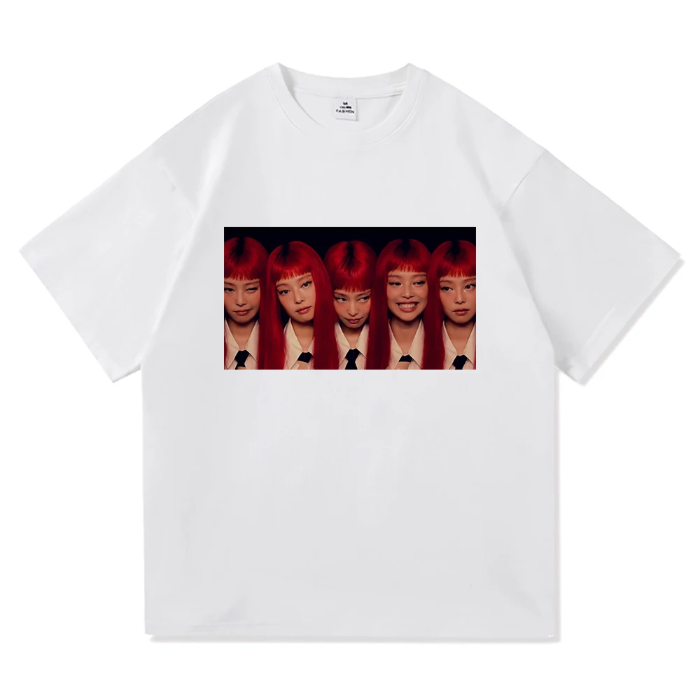 JENNIE Ruby T Shirt 2025 New Album Fashion Men Clothing Harajuku
