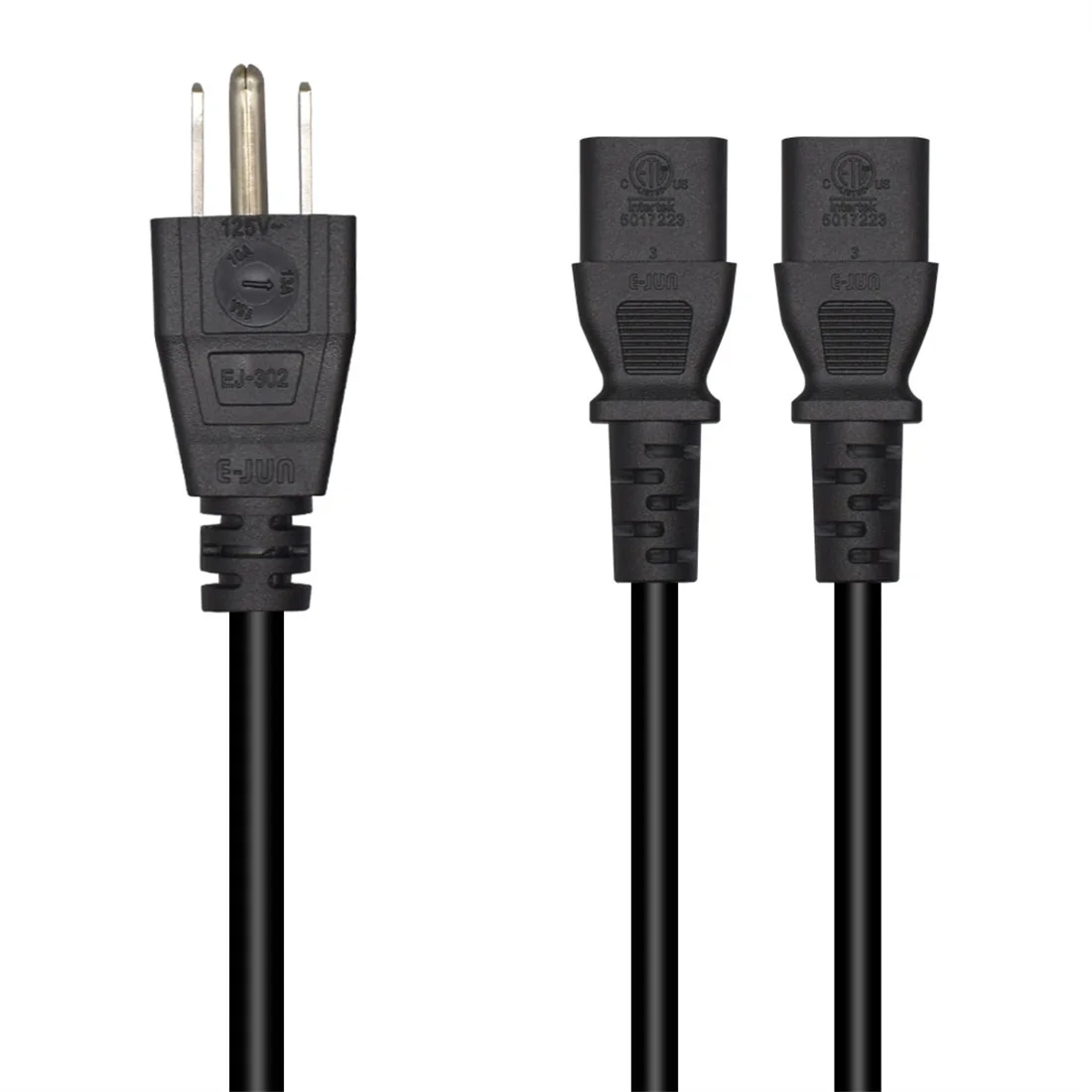 JORINDO etl 2  C13  ǥ 3  ÷, Nema5-15P 2  C13,3m/9.8ft   ڵ