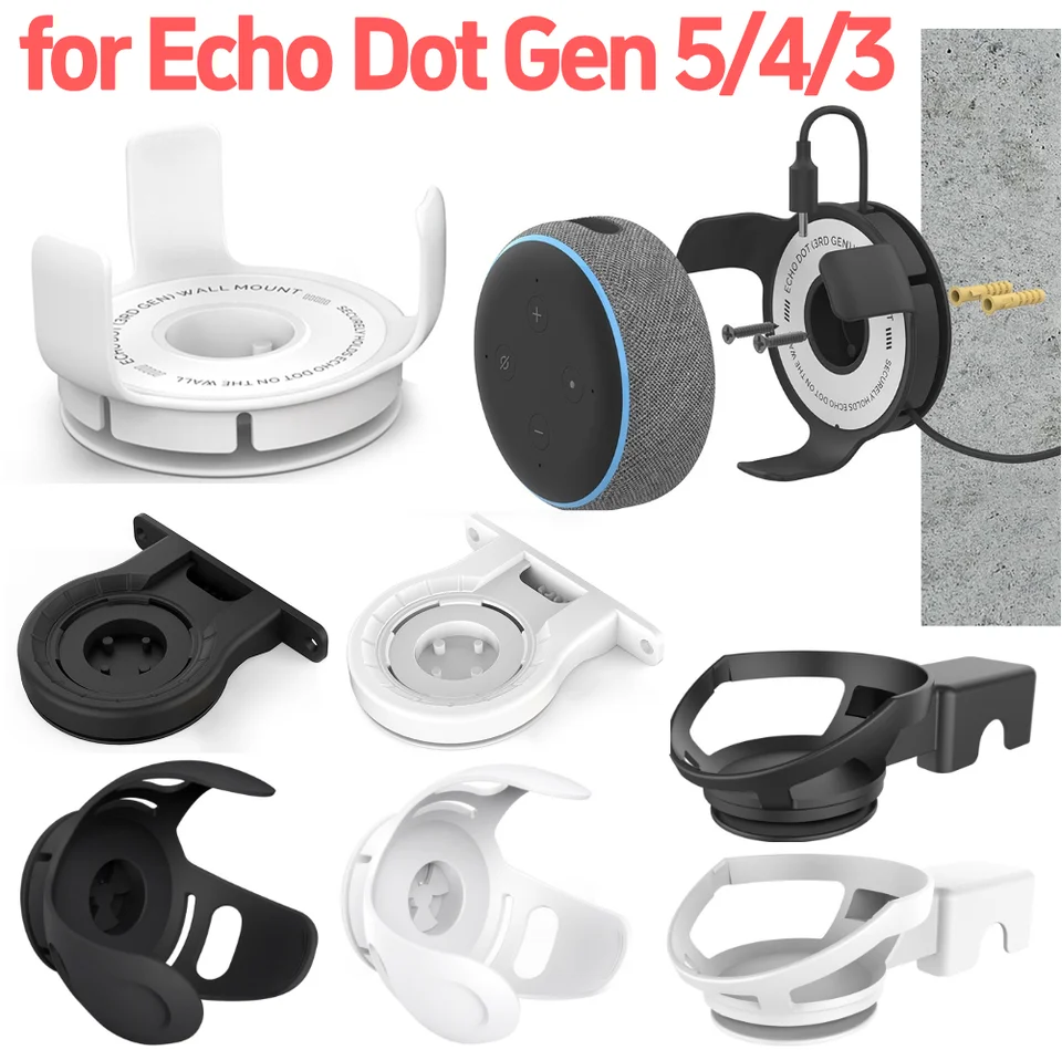 Supporto Da Soffitto Splin Per Smart Speaker Alexa Echo Dot 4/5 Gen E Homepod Mini Modello Squared Griglia Metallica Bianco~p113847345