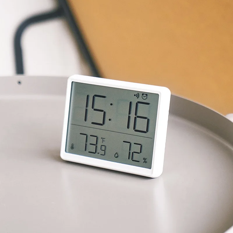 Digitaluhr Schreibtisch uhr mit Temperatur Luft feuchtigkeit Wanduhren für  zu Hause Küche Büro Schreibtisch Dekorationen Niditon