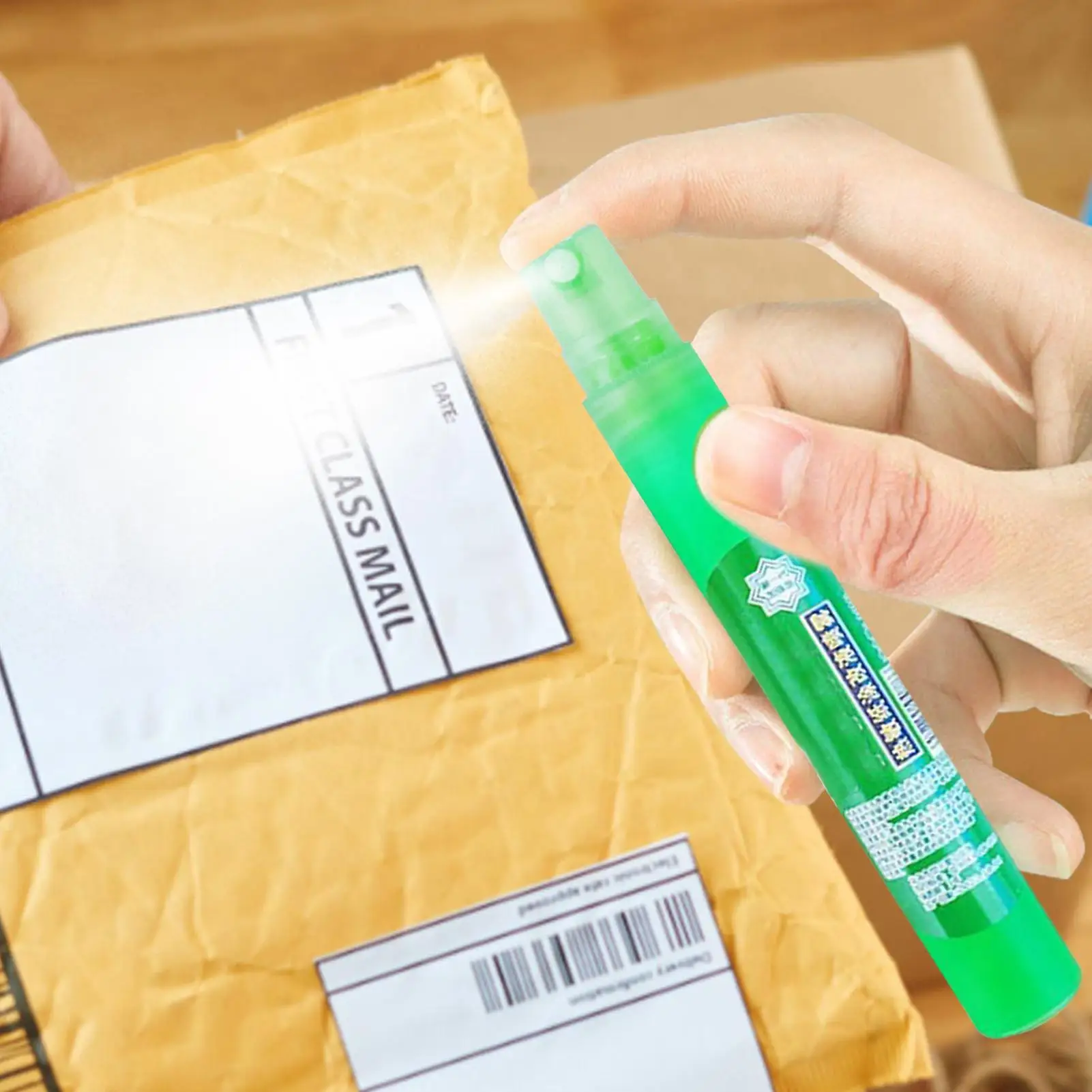 빠른 건조 열전사지 수정액 기밀 스탬프 스프레이 익스프레스 배송 정보 지우개 펜 프라이버시 보호용