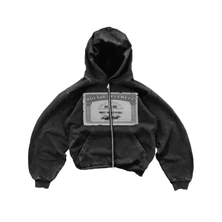 Zip Up Hoodie Sweatshirt Jacket Fleece & Print Hoodies Y2k Fashion Long Sleeve Coat Loose Retro