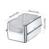 Extra Large Cat Litter Box with Lid Top Entry Litter Pan High Sided Top Exit Metal Cat Pan Anti-Urine Leakage for Big Cats Kitty 4