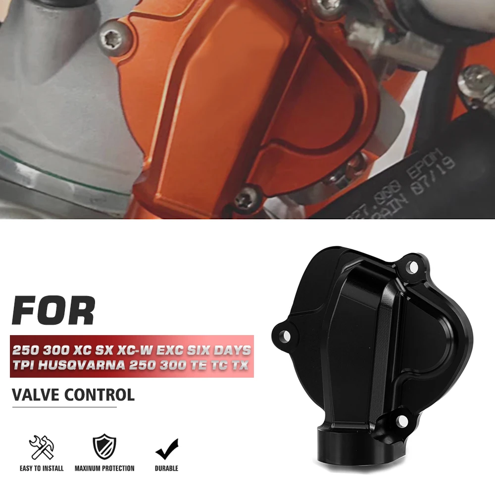 

For husqvarna 250/300 TE/TC/TX 2014-2021 RIGHT EXHAUST VALVE CONTROL COVER 250/300 XC/SX/XC-W/EXC/ Six Days/TPI 2009-2021