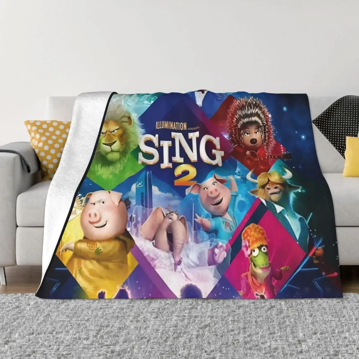 Movie Sing 2 Una Coperta In Micro Pile Ultra-Morbida