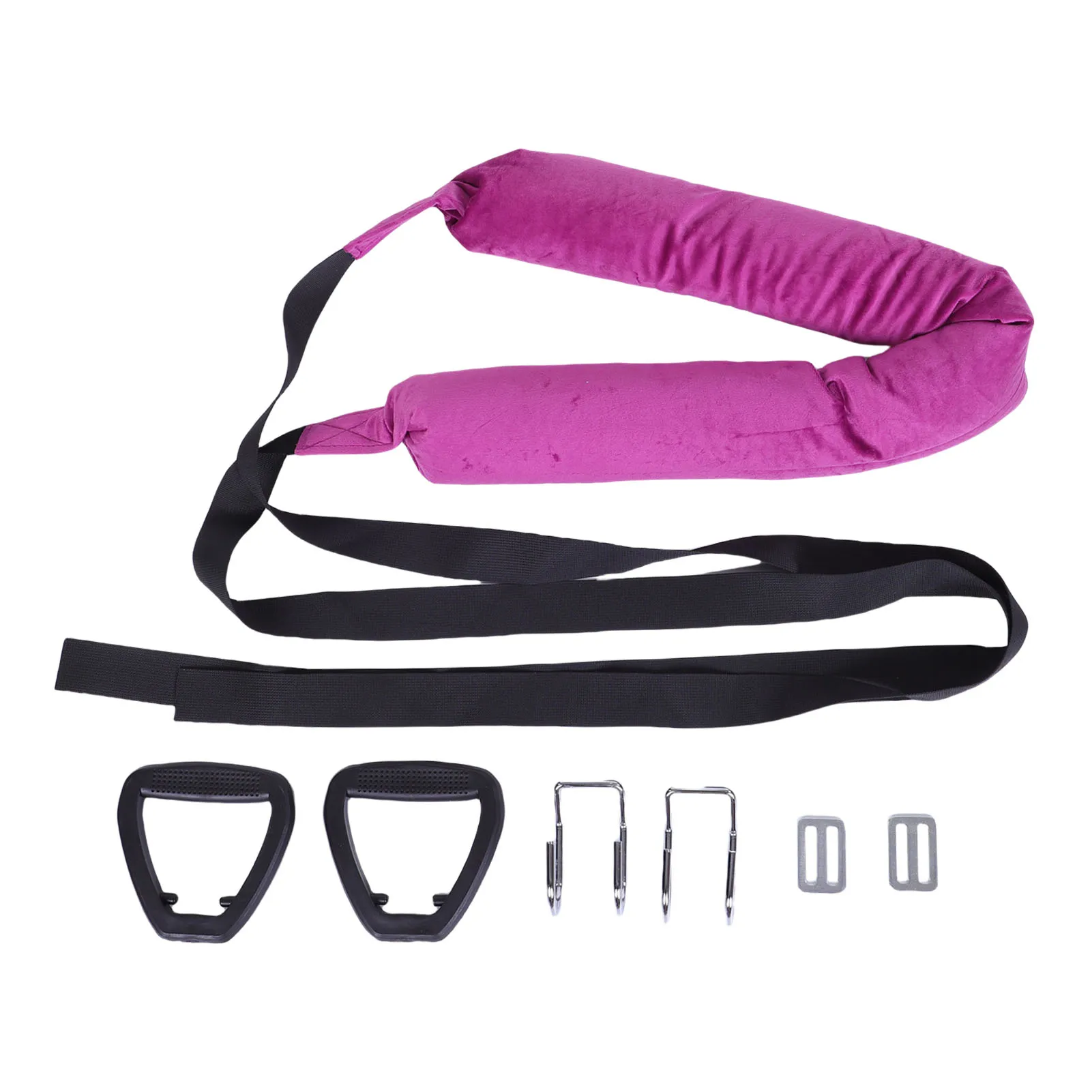 Back Traction Harness Hanging Back Traction Stretcher Comfortable Double Hook Design Adjustable Waist Back Leg Stretch Strap