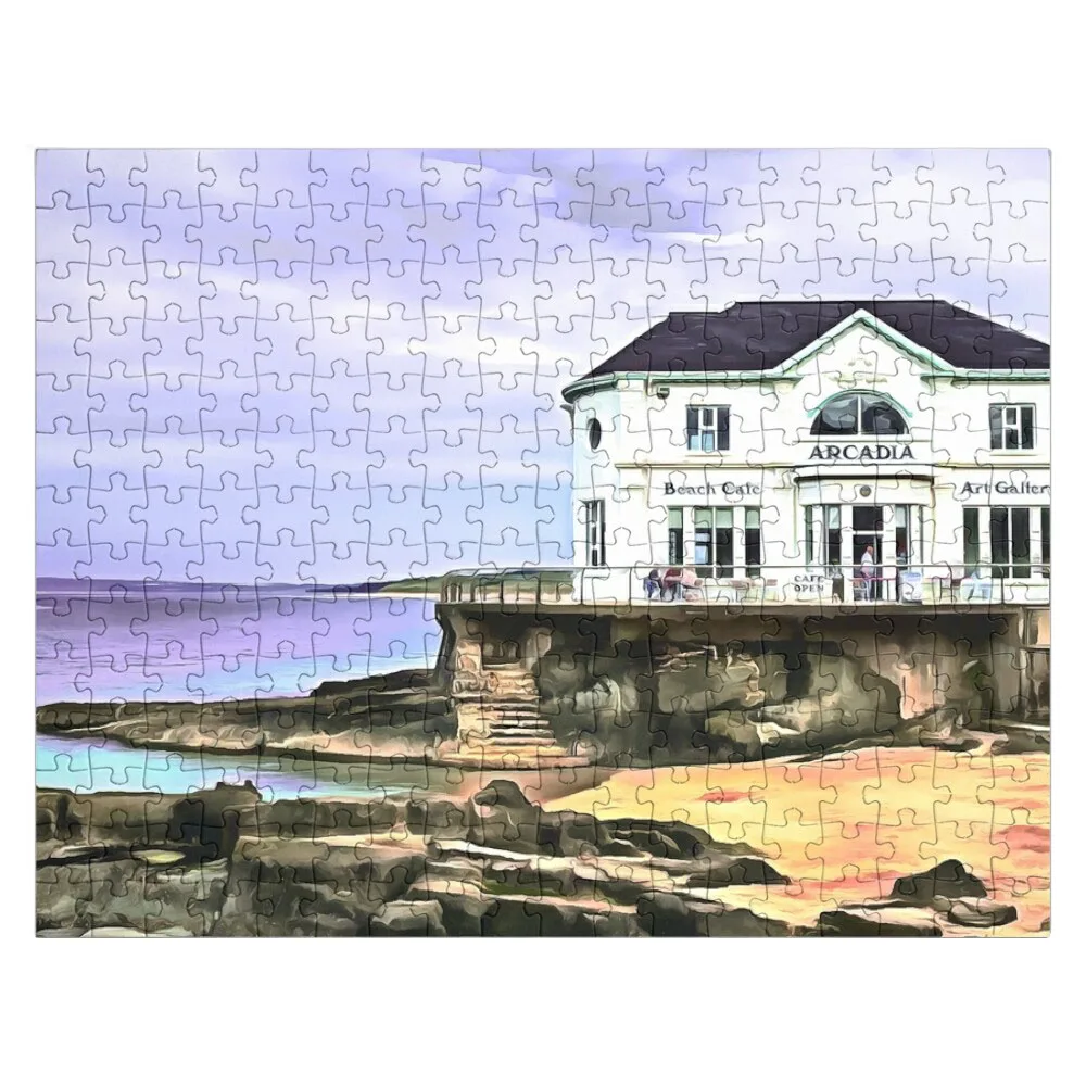 The Arcadia, Portrush, Ireland. (Painting.) Jigsaw Puzzle Custom Puzzles With Photo Customized Gifts For Kids