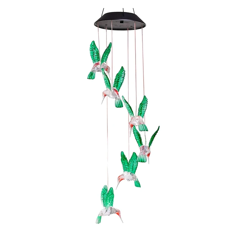 

3X LED Solar Hummingbird Wind Chimes Mothers Day Birthday Women Grandma Best Gifts Indoor Outdoor Decor Yard Decorations