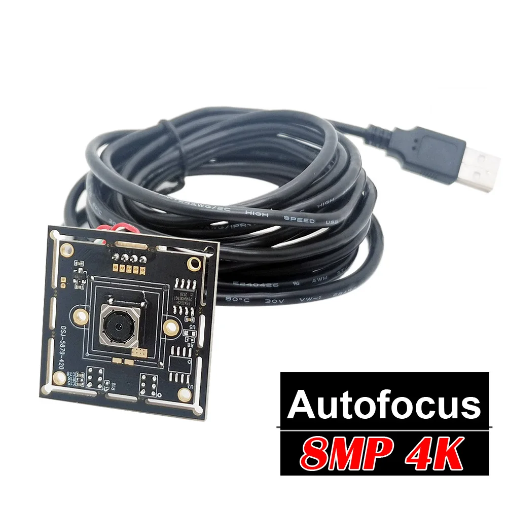 Hd autofokus 8mp 4k 3264x2448 mjpeg mini usb 2 0 webcam bord cmos