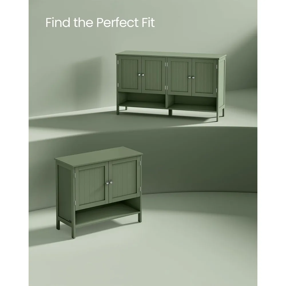 3-Tier Shoe Cabinets Organizer, Shoe Shelf, Modern Country Cabinet, Freestanding Cabinet with Height-Adjustable Shelf,  Entryway 6