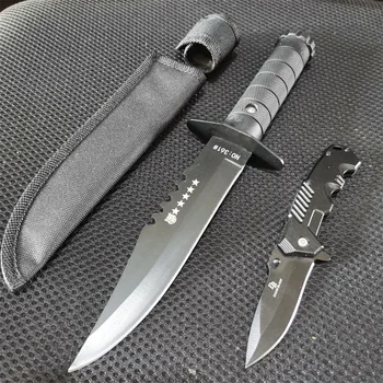 8Cr13MoV Fixed & Folding Knife Set 1