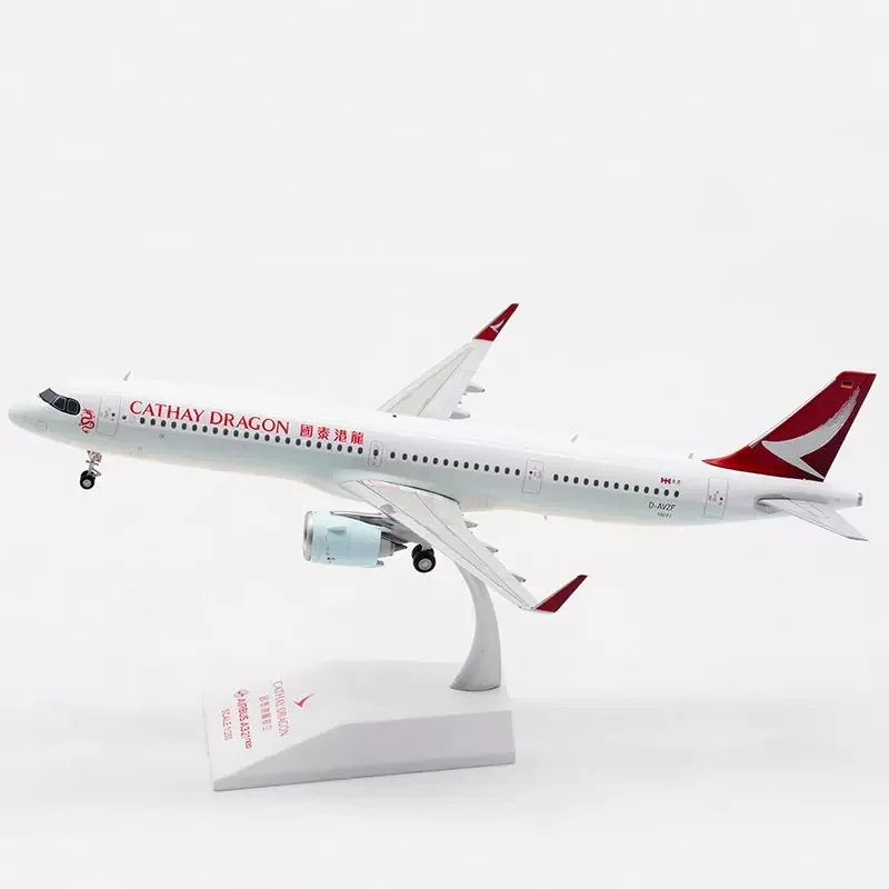 

Литье под давлением в масштабе 1:200, дракон катэй A321NEO D-AVZF, коллекция искусственных предметов, сувенирные украшения