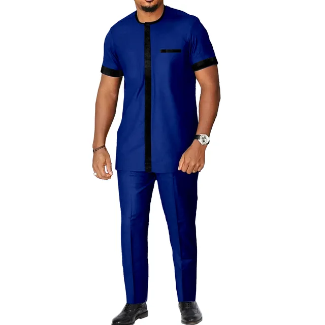 Seyi Short Sleeve Dashiki Outfit - Image 4