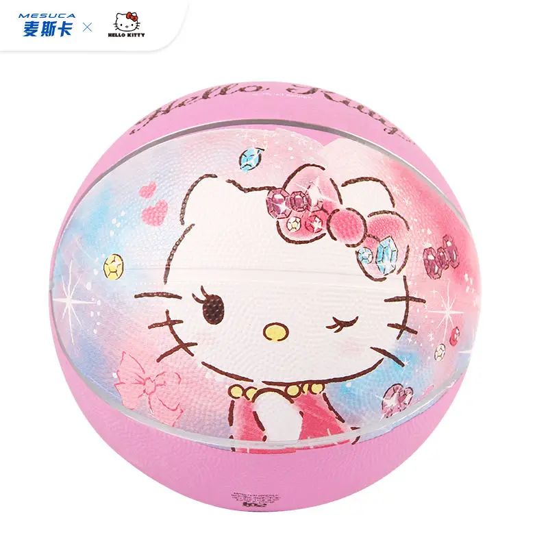 Sanrio Basquete Hello Kitty Dos Desenhos Animados Rosa Pu7 Bola De