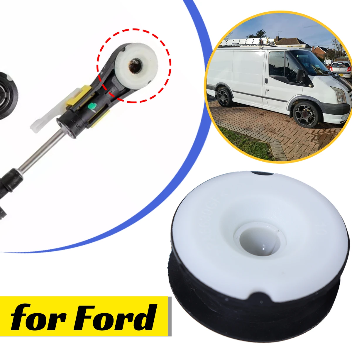 Gear Change Lever Cable Linkage End Bushing Connector Repair Kit 1619959 For Ford Focus Fiesta Manual Gearbox Shfting Parts Car gear shifter