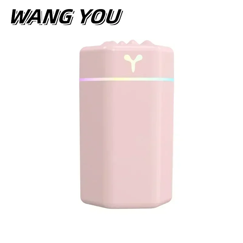 Compact USB-Powered Humidifier with LED Mood Lighting - Cool Mist Aroma Diffuser