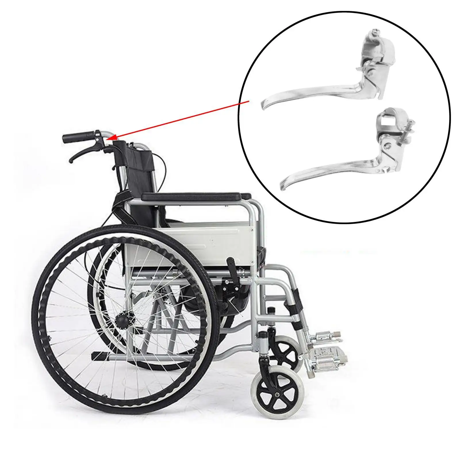 Wheelchair Brake Levers wheelchair brake levers Parts Professional Accessories Wheel Locks Protection