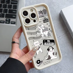 Charming Musical Kitten Soft TPU Phone Case with Ladder Lens Cover for Nova Y70 Plus (JTW - C2408313J1)